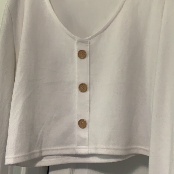 soft white long sleeve top - Picture 3 of 3